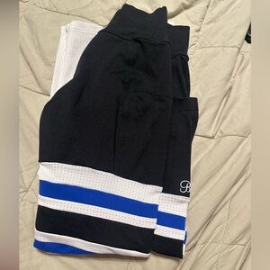 Bombshell Sportswear Black and Blue Leggings